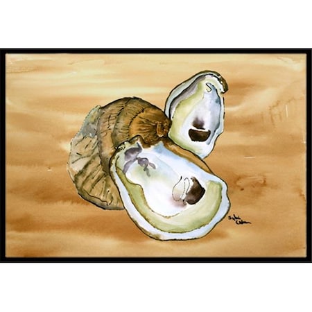 Carolines Treasures Carolines Treasures 8160-JMAT 36 x 24 in. Oyster Indoor Or Outdoor Doormat 8160-JMAT